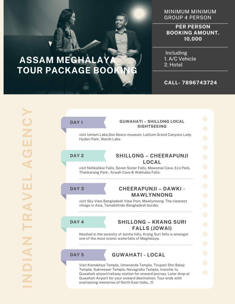 4 nights 5 days tour per head cost ₹10,000 only